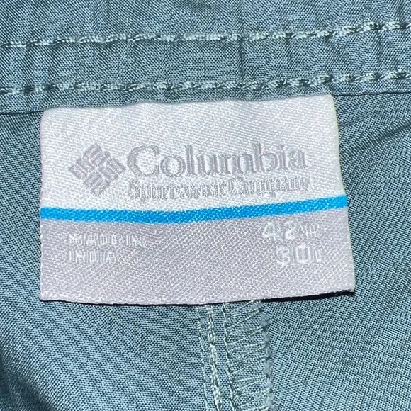 Columbia Sportswear Men’s Chino Pants Deep Sage Green Outdoor Zip Up 42 X 30 - Picture 6 of 11